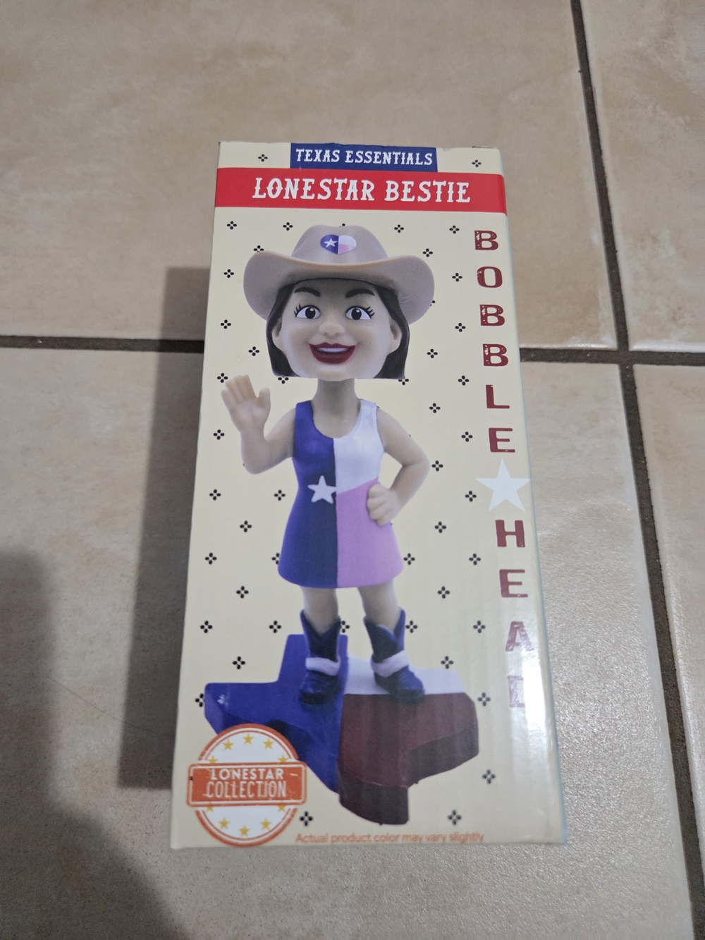 Essentials Lonestar Bestie Purple & Pink Bobblehead